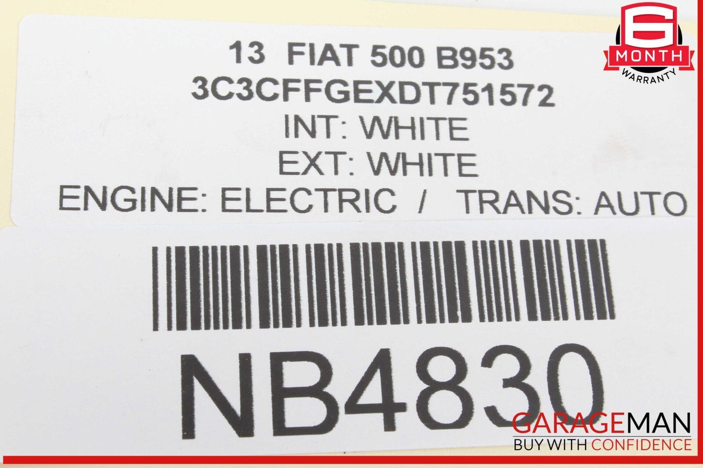 12-15 Fiat 500 Electric 3-Way Coolant Water Pump Valve 52014555AB OEM