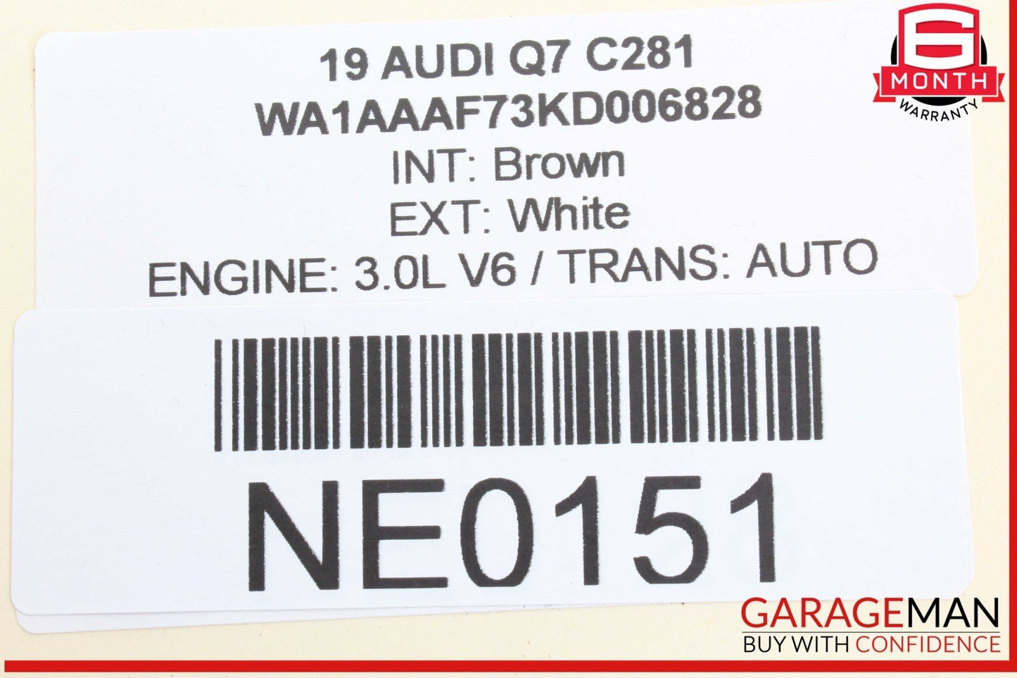 17-24 Audi Q7 Rear Left 2nd Second Row Seat Release Switch Button 4M0959861B OEM
