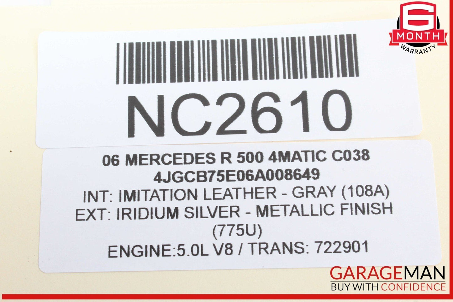 06-07 Mercedes W251 R500 4MATIC R63 AMG Keyless Go Entry Control Module OEM