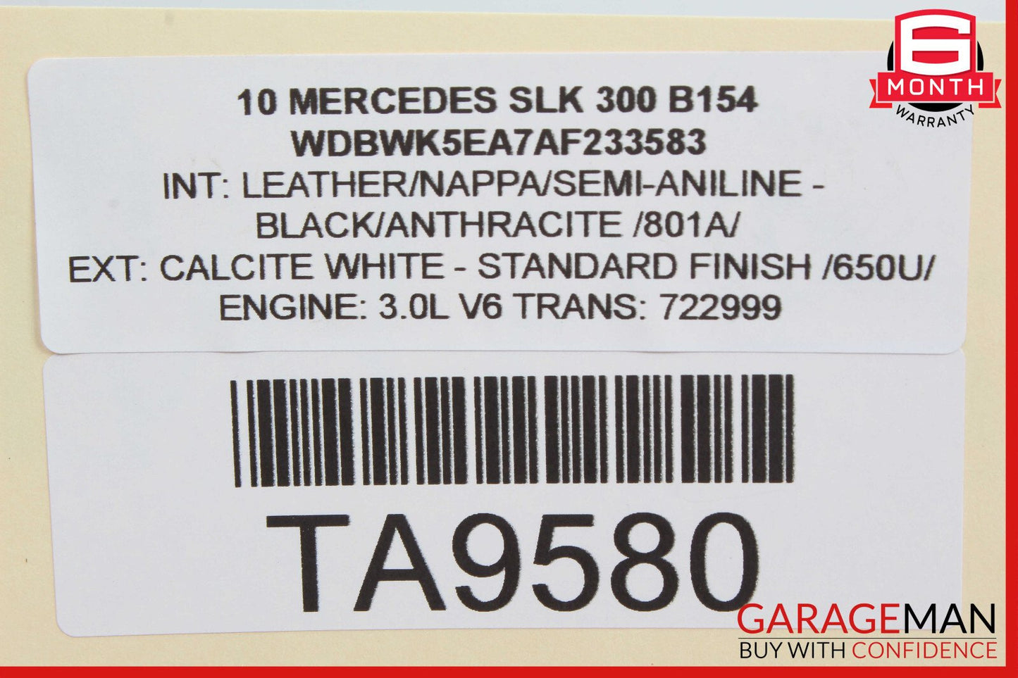 05-11 Mercedes R171 SLK300 C300 A/C Air Conditioning Compressor OEM