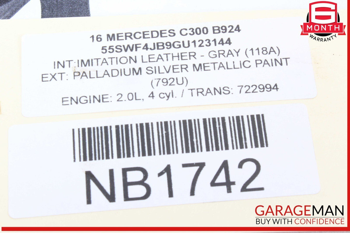 08-20 Mercedes W205 C300 E350 Rear Left or Right Side Lower Control Arm OEM