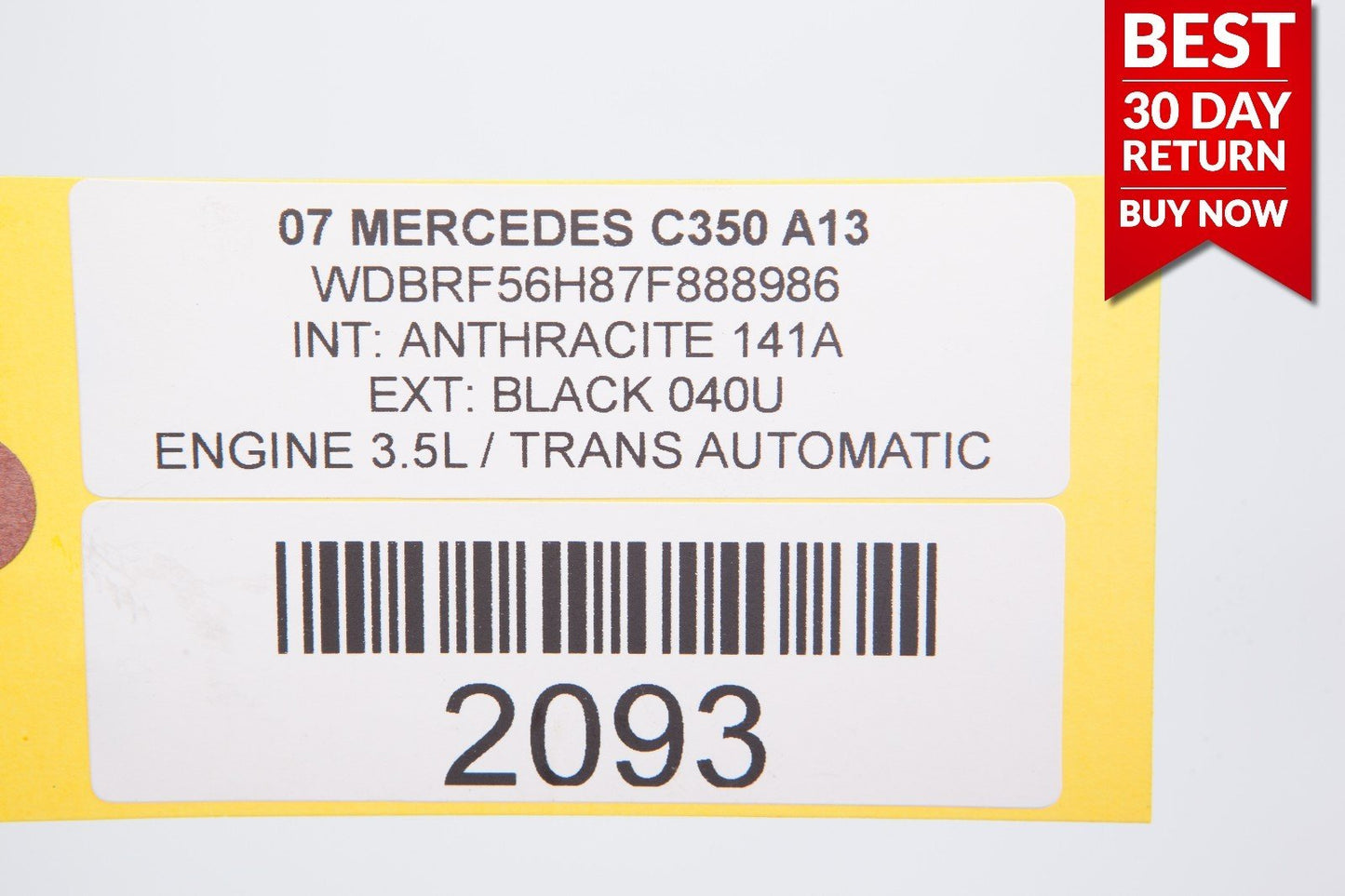 01-07 Mercedes W203 C230 C350 Rear Left Side Door Control Module 2038201585 A13
