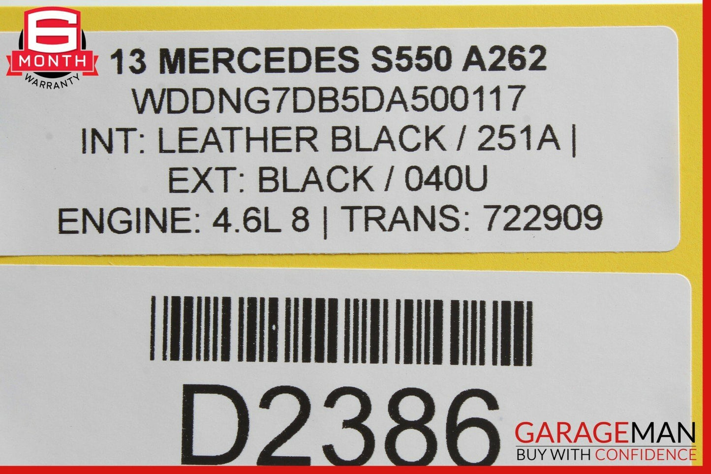 10-13 Mercedes W221 S550 S63 AMG Rear Parking Parktronic Control Module Q03 OEM