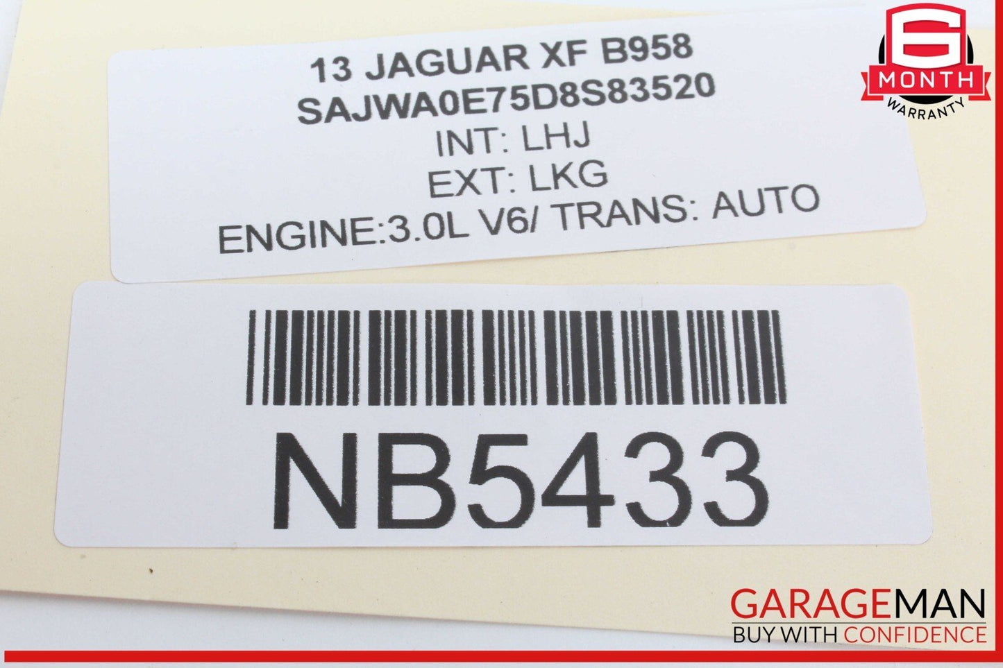 09-15 Jaguar X250 XF Rear Left Exterior Door Handle w/ Cable & Bracket OEM