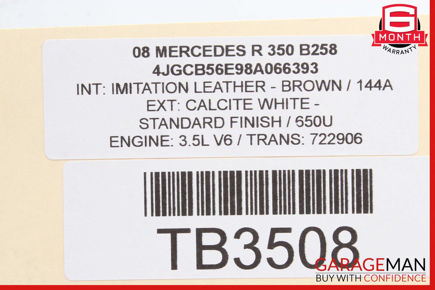 06-13 Mercedes W251 R350 GL450 ML500 Window Regulator Motor Front Right Side OEM