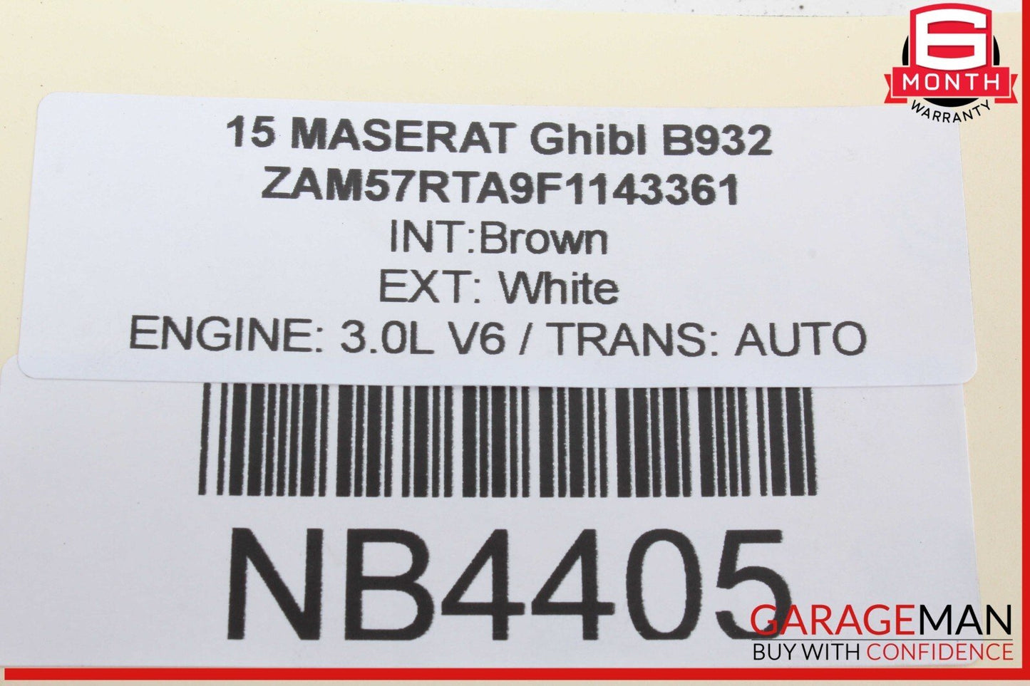 14-17 Maserati Ghibli Rear Right Passsenger Lower Suspension Control Arm OEM