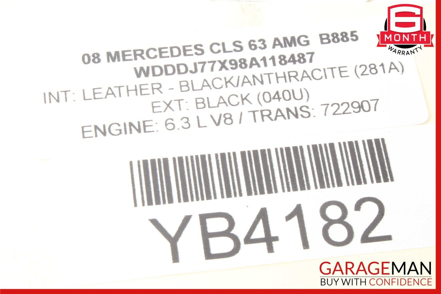 01-09 Mercedes W219 CLS63 AMG CLK350 Rear Trunk Lid Lock Latch Handle w/o Key