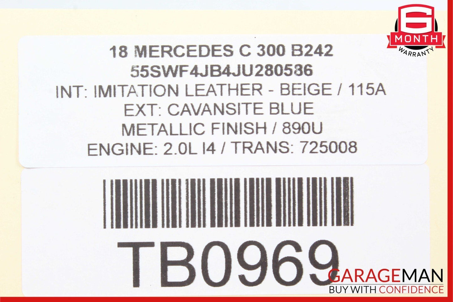 15-18 Mercedes W205 C300 2.0L DENSO Engine Starter Motor 2749062100 OEM