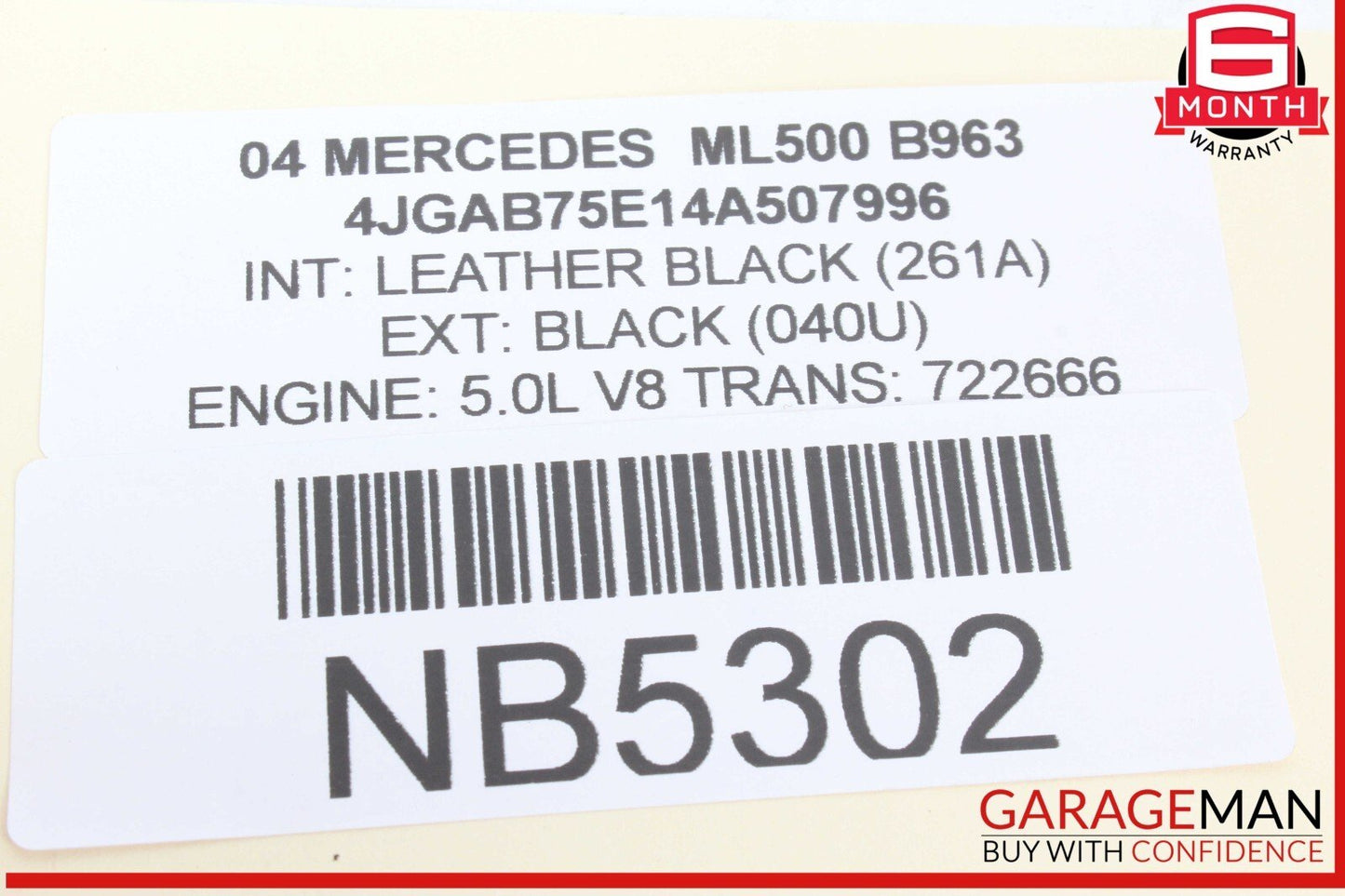 98-05 Mercedes W163 ML500 ML350 Rear Right / Left CV Axle Half Shaft OEM