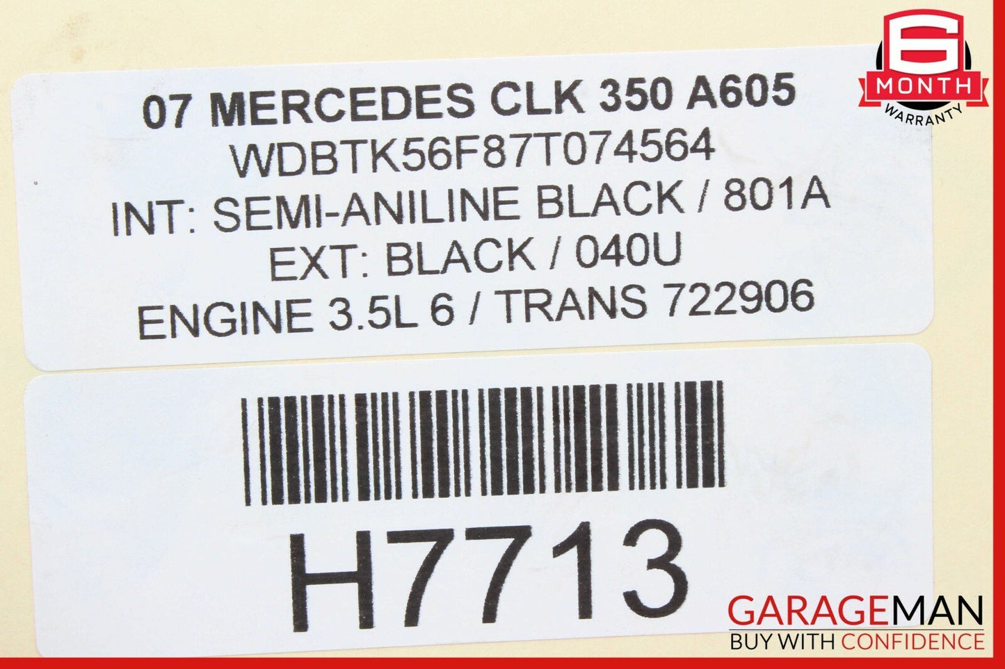 03-09 Mercedes CLK350 CLK55 AMG Rear Right & Left Shock Absorber Coil Spring Set