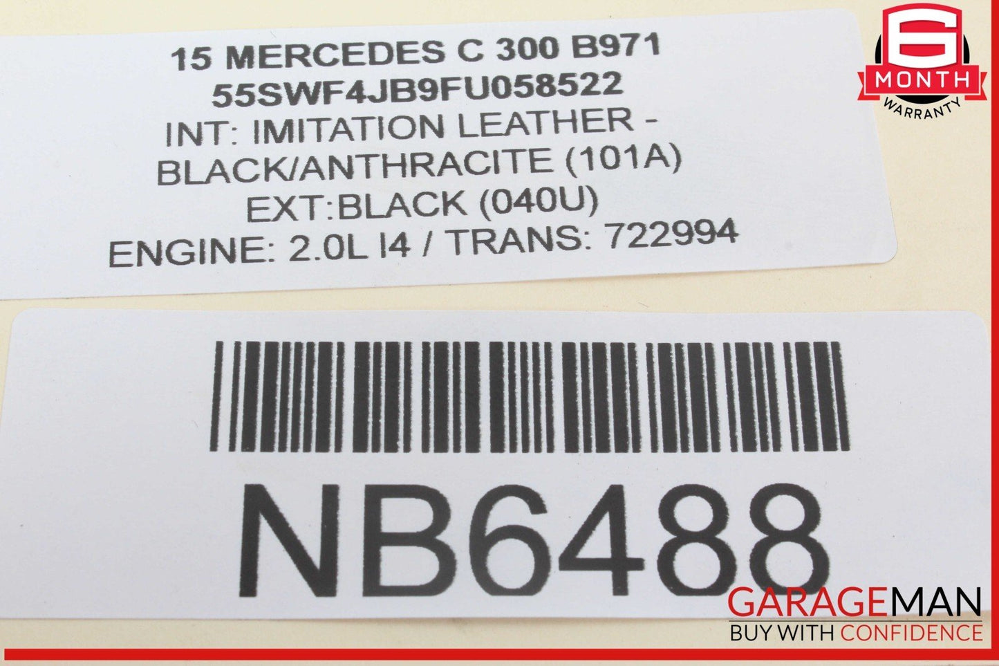 15-20 Mercedes W205 C300 GLC43 AMG Left Side Dash Air A/C Vent 2058301154 OEM
