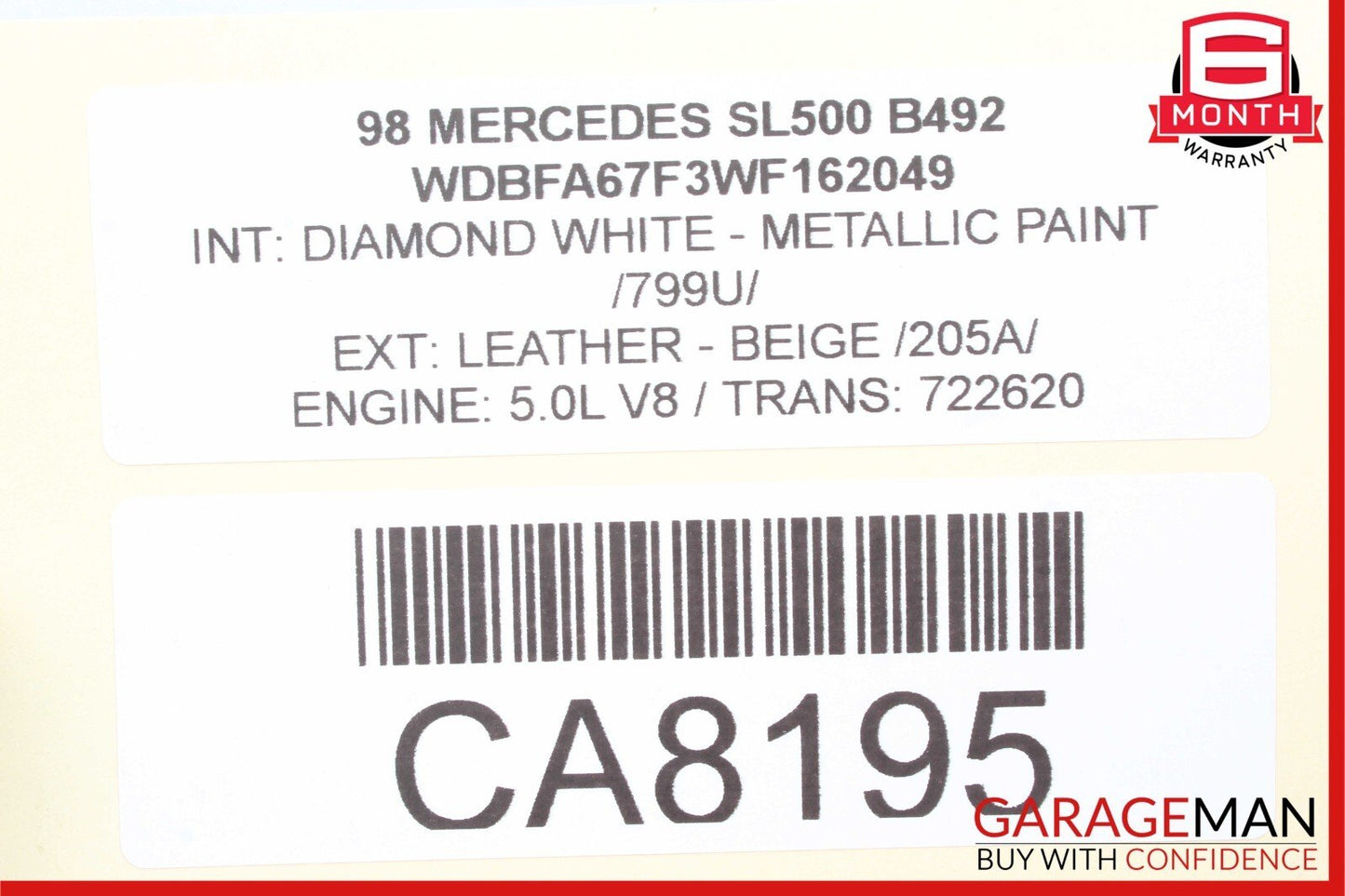 03-05 Mercedes W209 CLK320 Front Left Driver Side Foglight Fog Light Lamp OEM