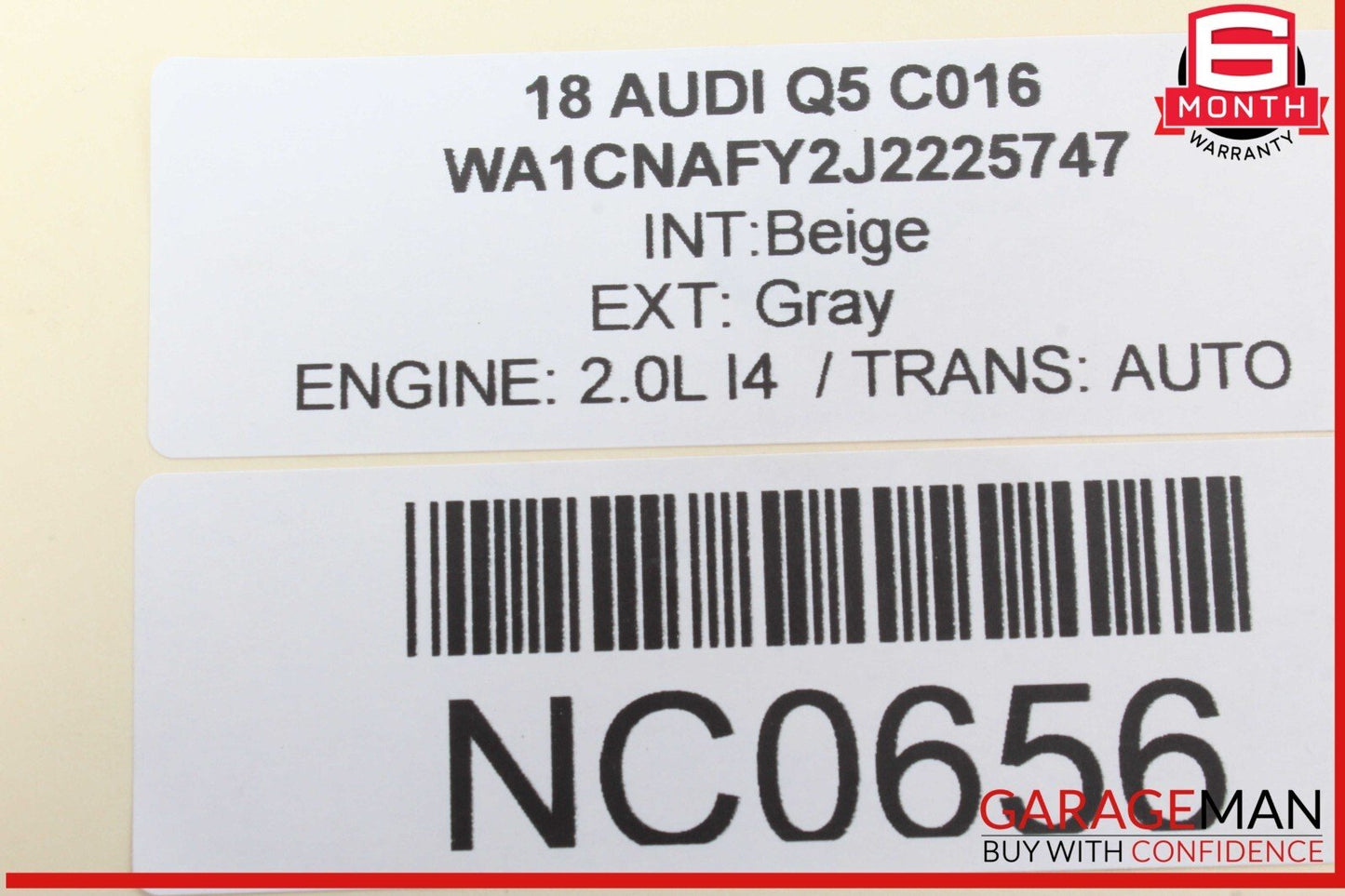 18-24 Audi Q5 Front Right Passenger Side Lower Forward Control Arm 80A407156 OEM