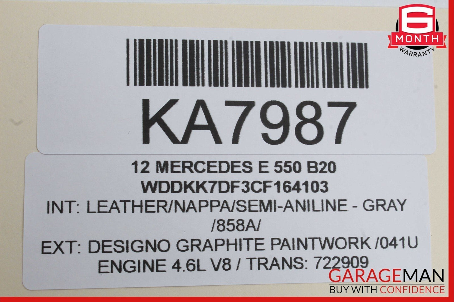 11-17 Mercedes W207 E550 E400 Front Right Side Roof Lock Latch Convertible OEM