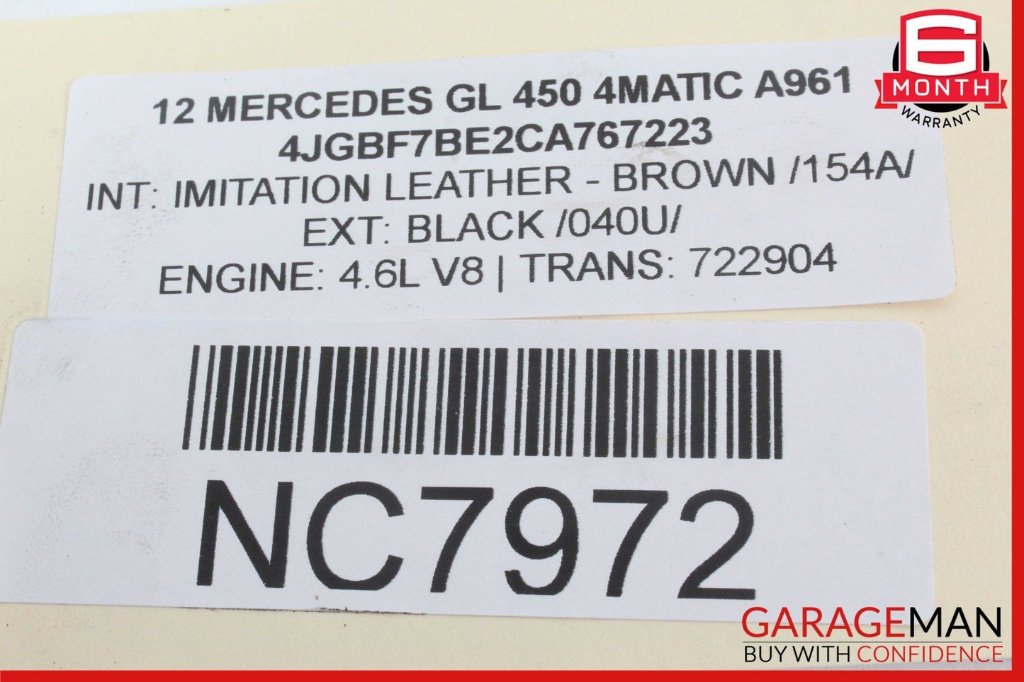 12-20 Mercedes X164 GL450 4MATIC C350 Engine Throttle Valve Body 2761410125 OEM