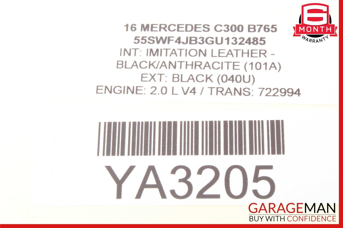 15-20 Mercedes W205 C300 C350e Front Right Side Door Window Regulator Motor Unit