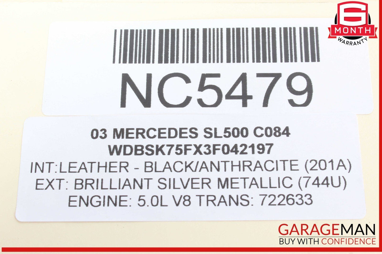 00-12 Mercedes R230 SL500 C230 S430 E320 Anti Theft Alarm Module 2118209126 OEM