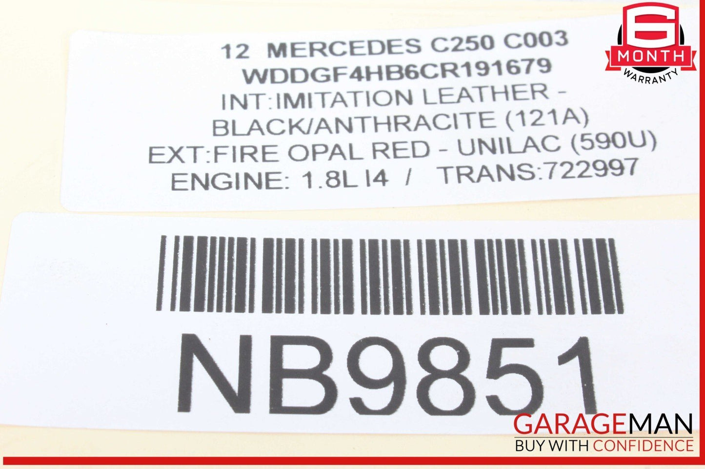12-15 Mercedes W204 C250 SLK250 M271 Engine Coolant Motor Water Pump OEM