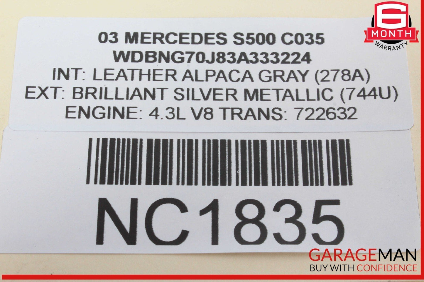 00-03 Mercedes W220 S500 CL55 Keyless Go Entry Control Module 2305451032 OEM