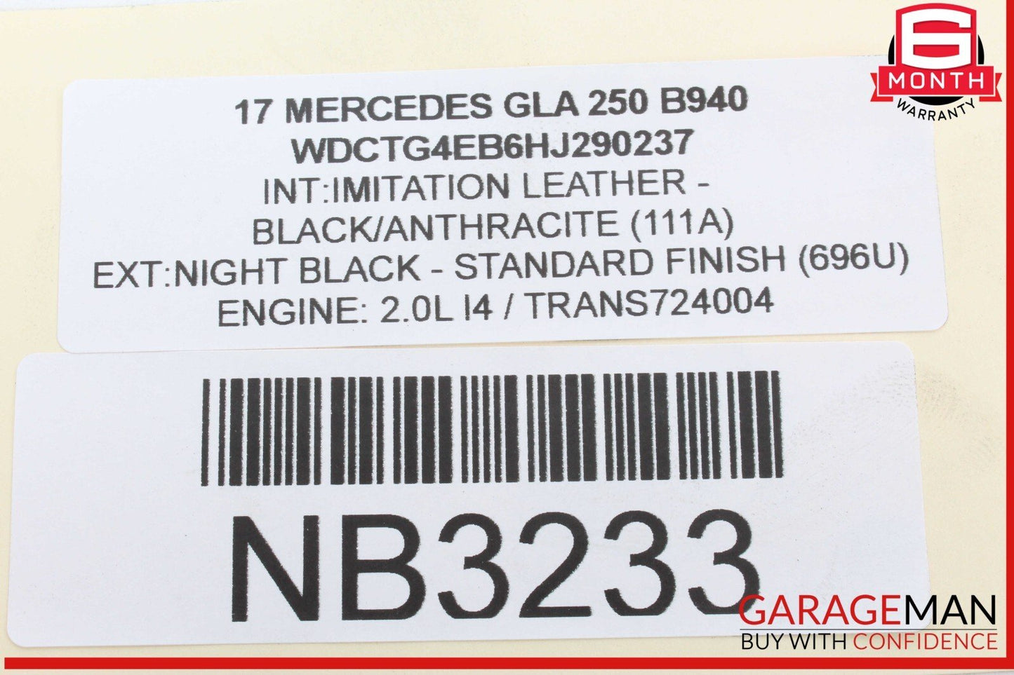 14-19 Mercedes X156 GLA250 Rear Left / Right Upper Control Arm OEM 2463501006