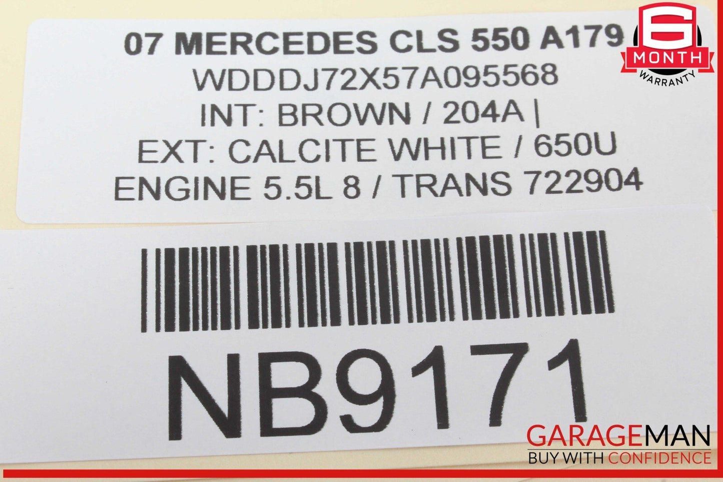 03-11 Mercedes W219 CLS550 SLK280 Front Left Side Seat Control Module OEM