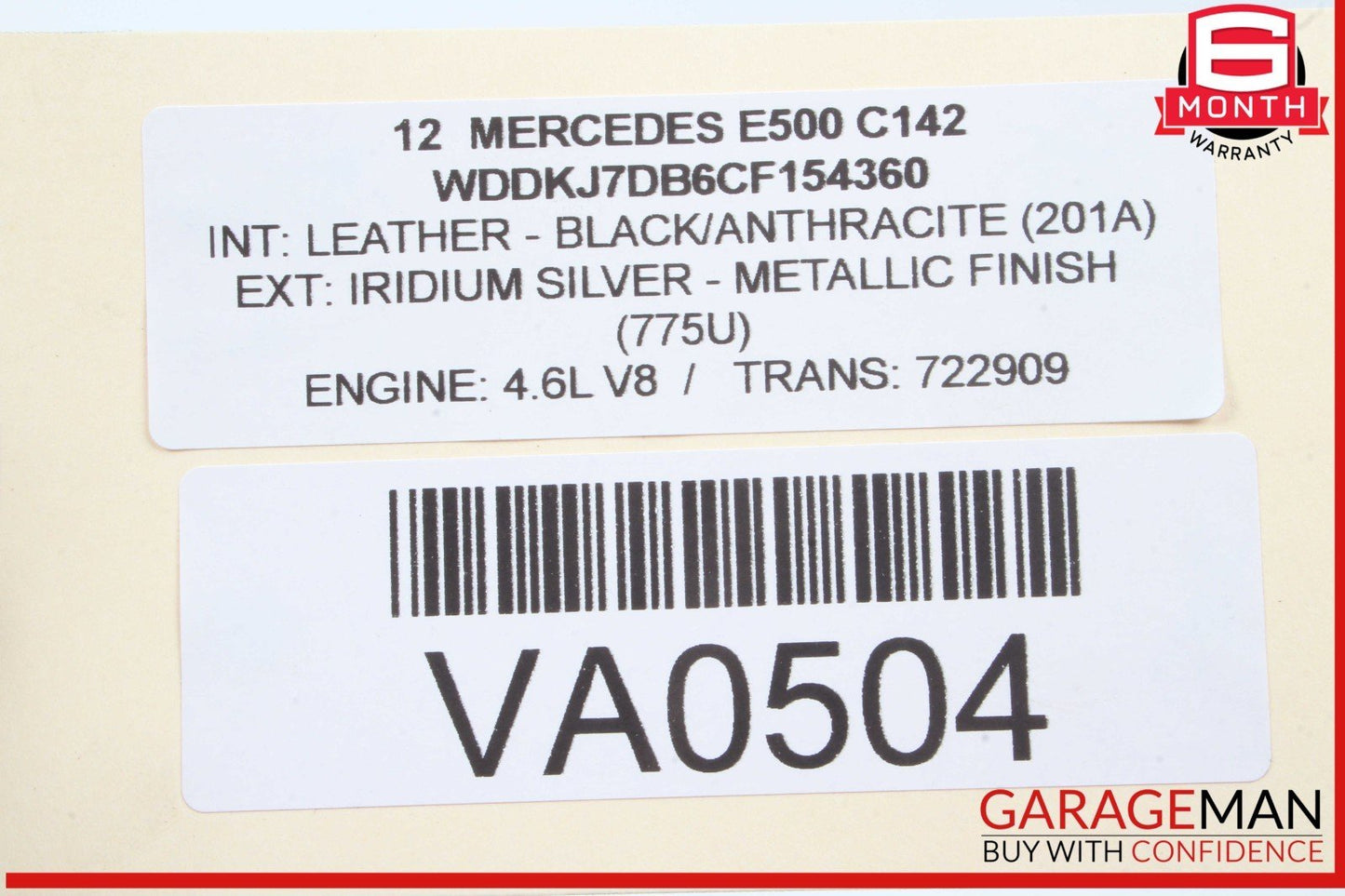 11-20 Mercedes W207 E550 CLS550 SL550 Generator Alternator 180A 0009068601 OEM
