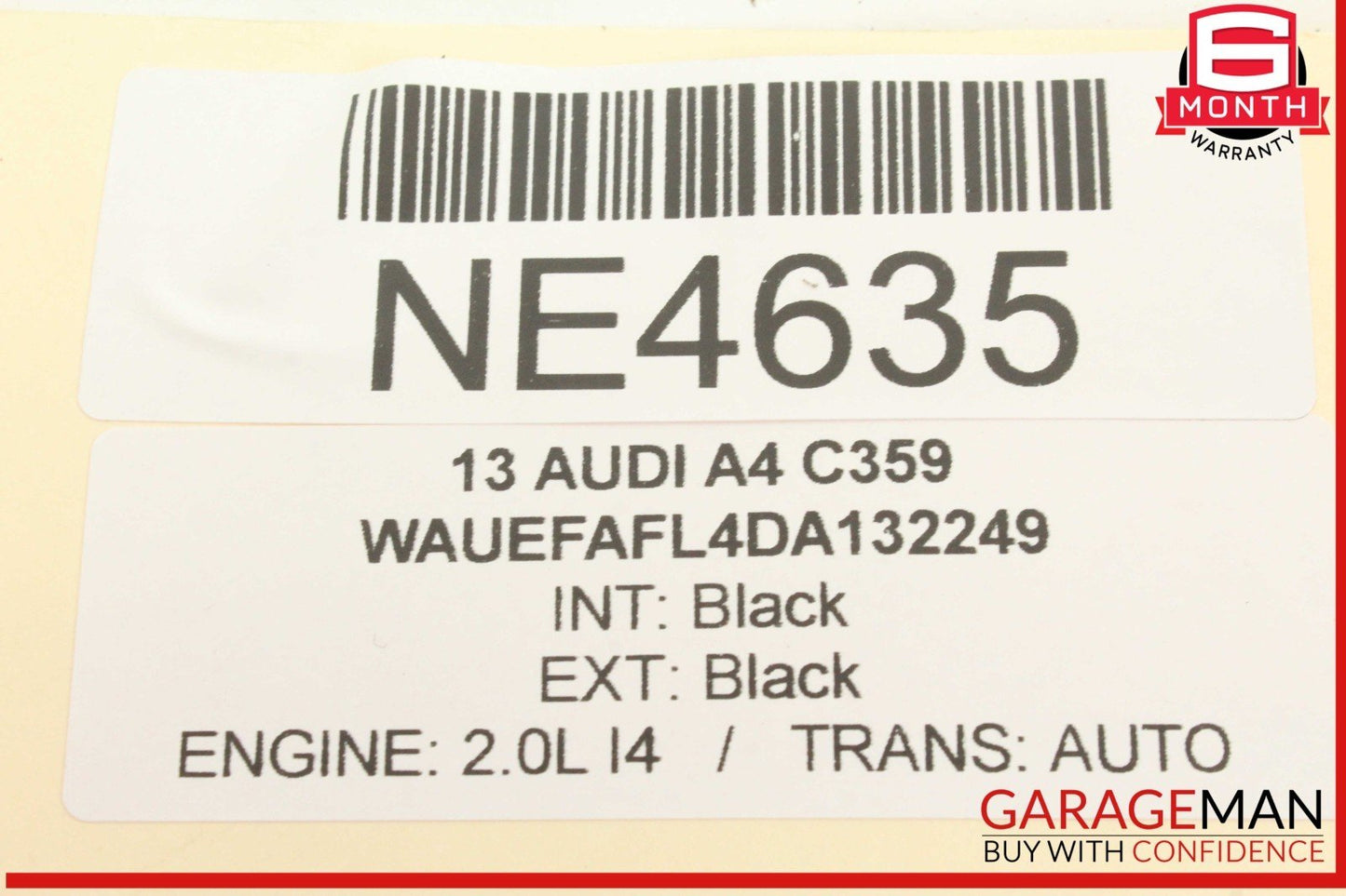 13-16 Audi A4 S4 Rear Trunk Lid Hatch Lock Latch Actuator 4F5827505D OEM
