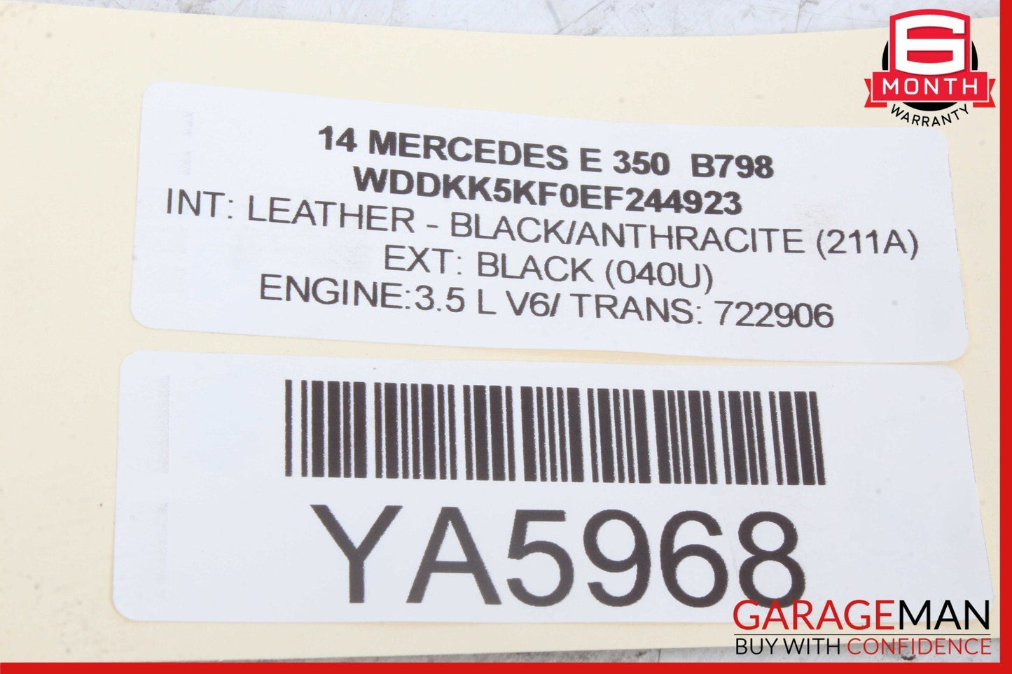 10-20 Mercedes W207 E350 CLS500 Rear Right Window Regulator Motor 2078200642 OEM