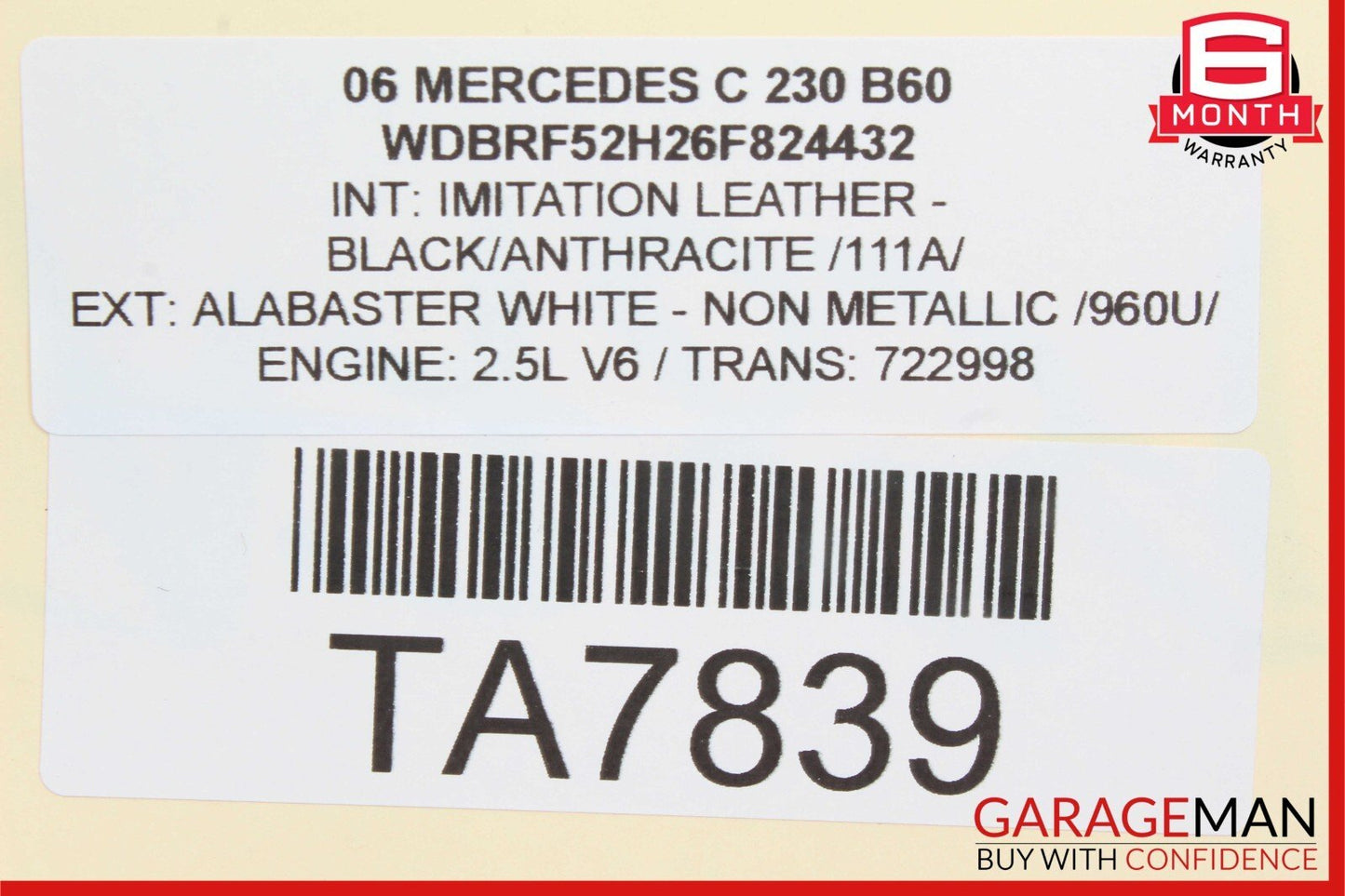 01-07 Mercedes W203 C230 C240 C280 Rear Left Side Door Control Module OEM