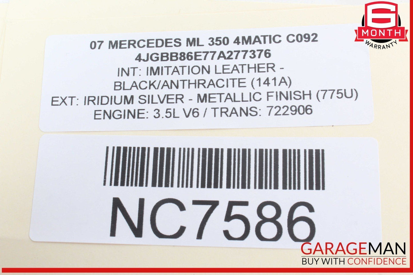 03-12 Mercedes W164 ML350 4MATIC Front Right Seat Control Module Unit OEM