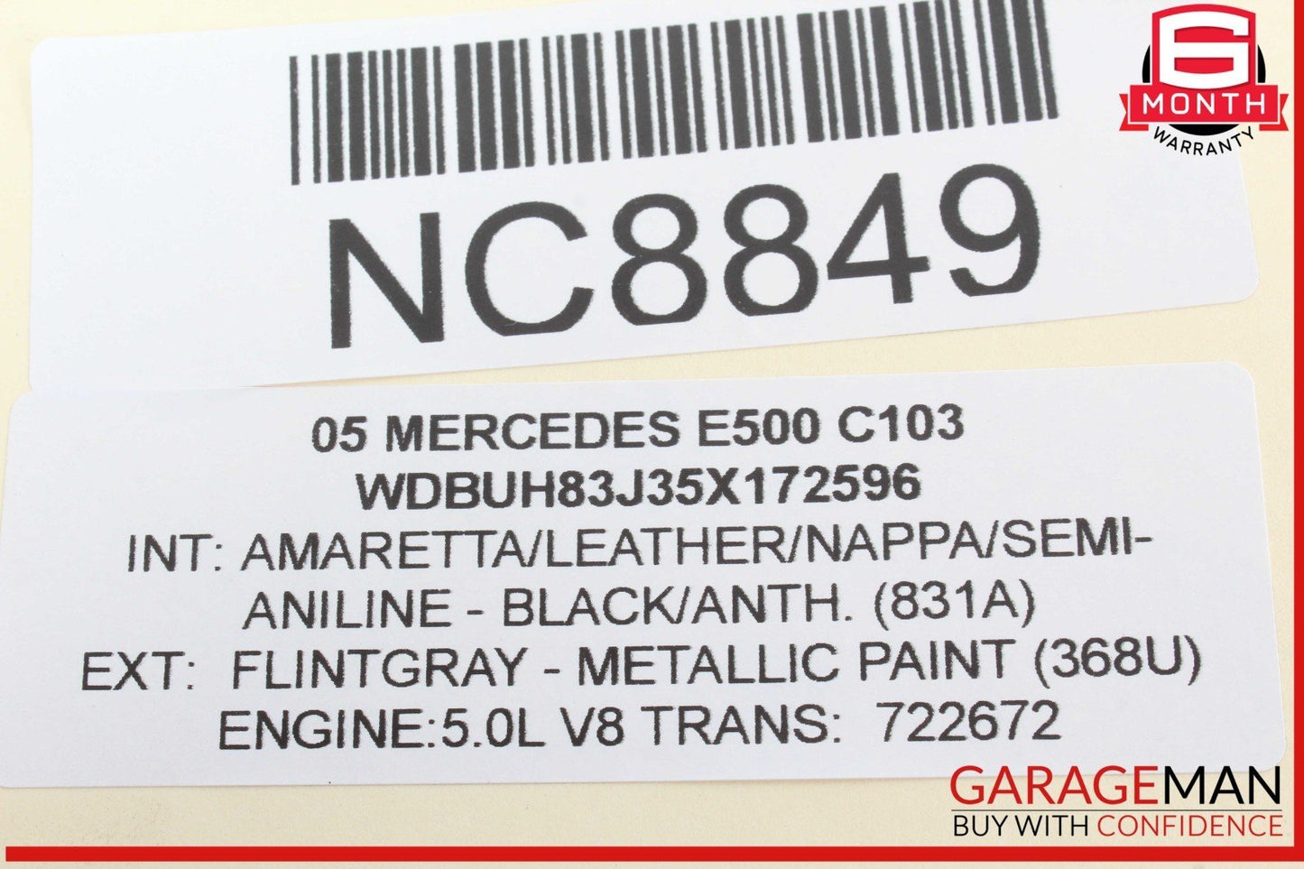 03-11 Mercedes W211 E500 CLS55 AMG Dynamic Seat Seats Vacuum Pump 2118000148