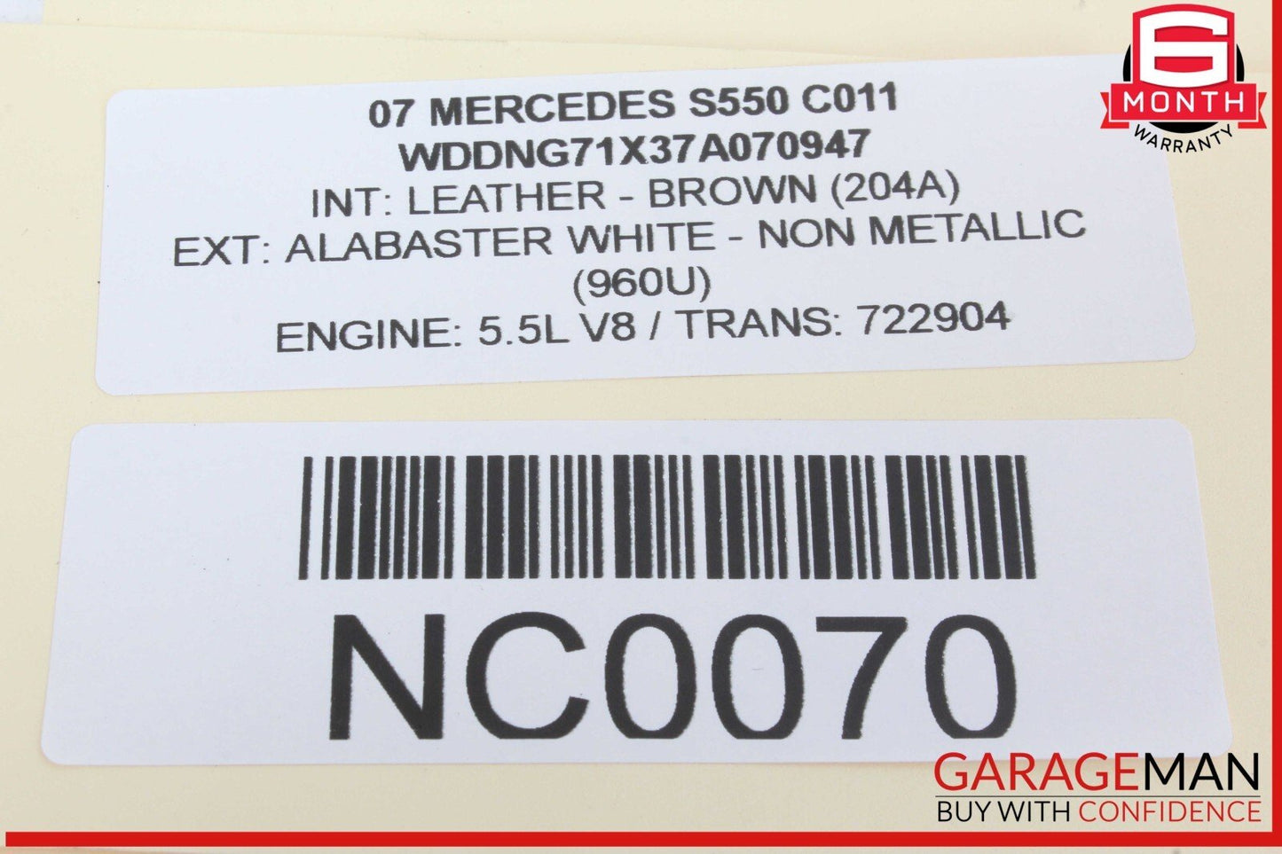 07-14 Mercedes W221 S550 CL550 Tire Pressure Monitor Module 2215408045 OEM
