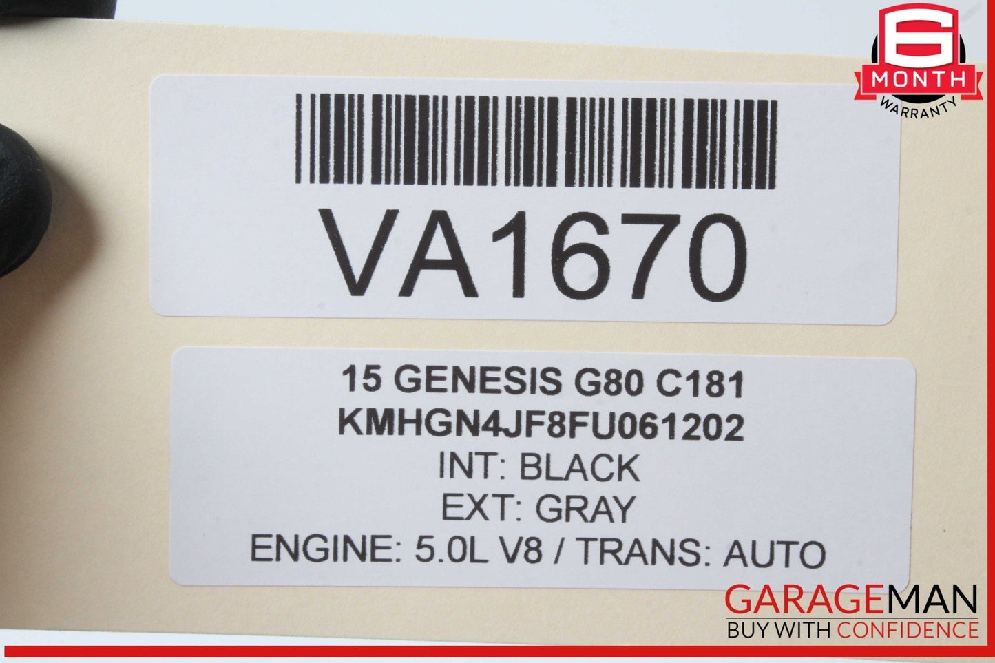 15-20 Hyundai Genesis G80 Rear Right Blind Spot Sensor Control Module Unit OEM
