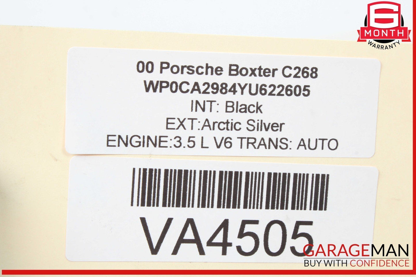 97-04 Porsche Boxster 986 Engine Motor Cooling Fan Intake Black 98662403600 OEM
