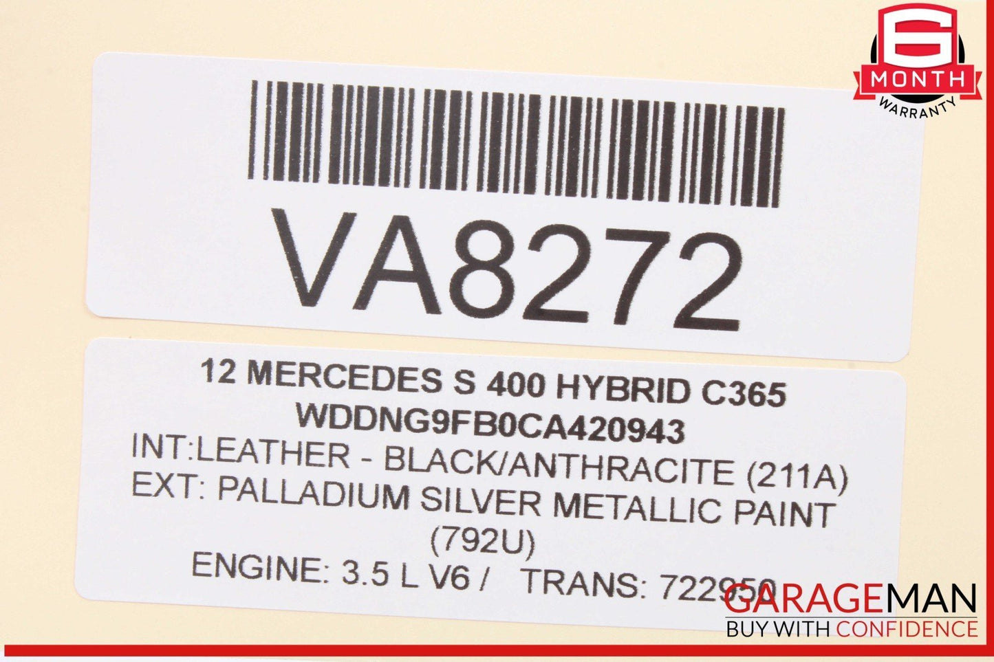 07-13 Mercedes W221 S400 Hybrid Rear Right Side Door Lock Latch Actuator OEM