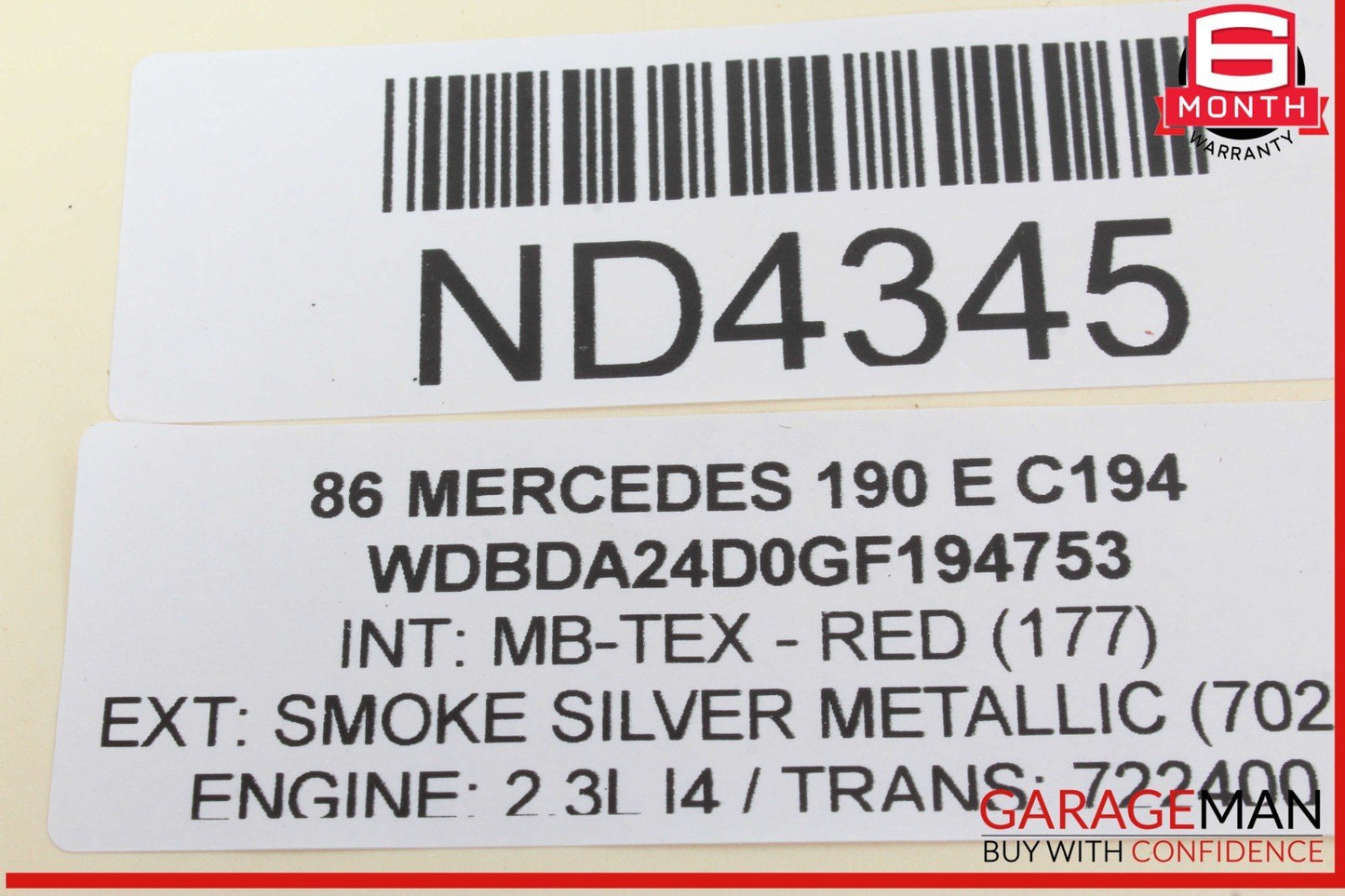 84-93 Mercedes W201 190E 190D Overload Voltage Protection Relay Module OEM