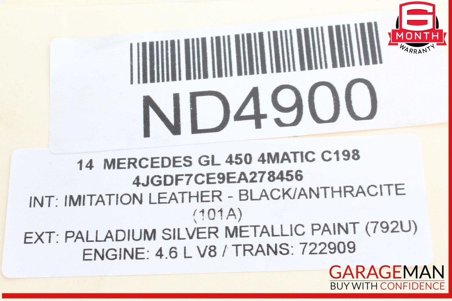 11-17 Mercedes X166 GL450 4MATIC CL550 E550 Housing Cover 2780100431 OEM