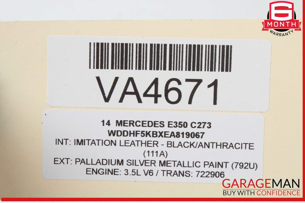 08-20 Mercedes W212 E350 CLS550 Headlight Fog Light Switch Control Module OEM