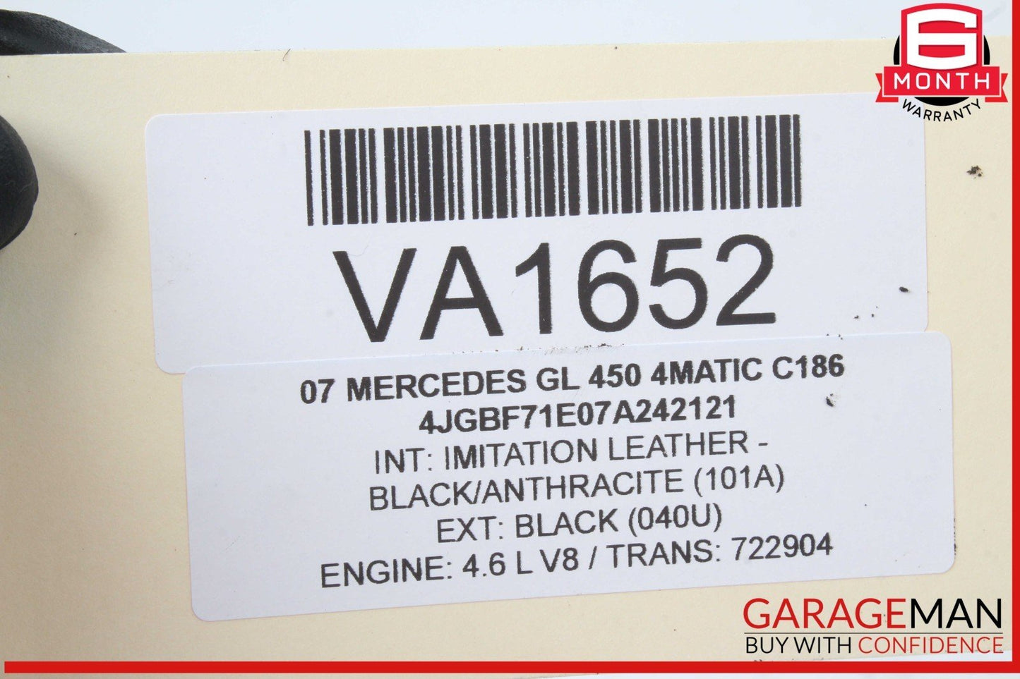 06-19 Mercedes X164 GL450 4MATIC Rear Glass Windshield Wiper Motor 2518200042