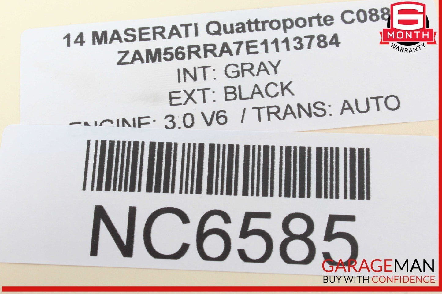 14-18 Maserati Quattroporte Ghibli Engine Air Intake Filter Left 670005844 OEM