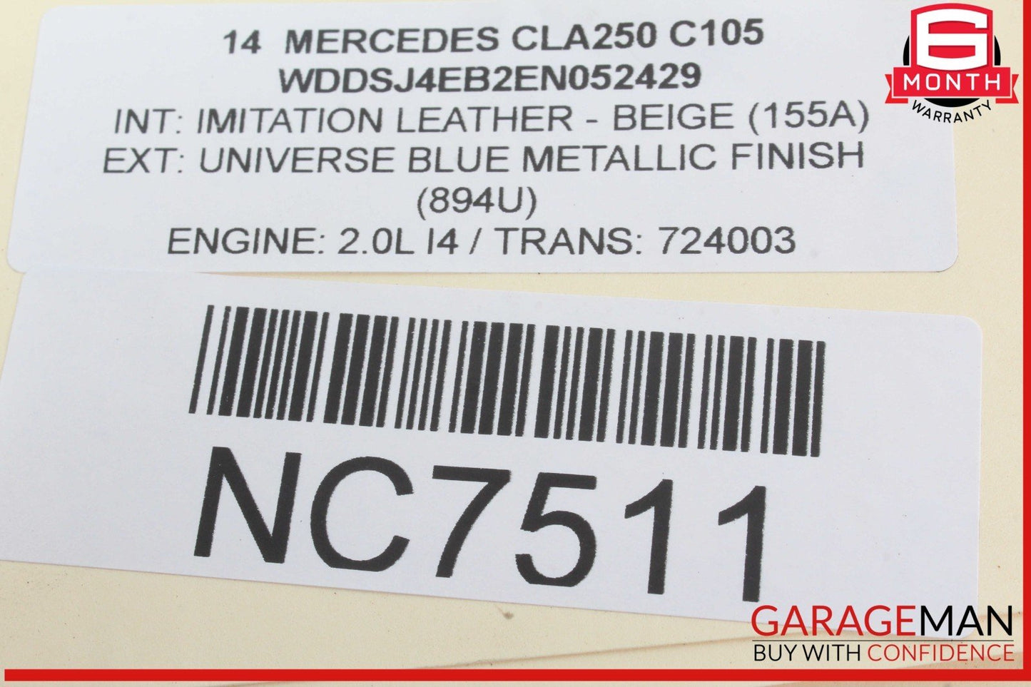 14-19 Mercedes W117 CLA250 CLA45 AMG Front Right Side Door Lock Latch Actuator