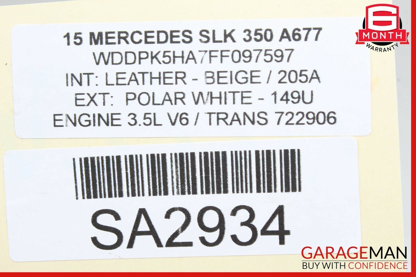 12-20 Mercedes SLK350 SLC300 Rear Right / Left Side Suspension Lower Control Arm