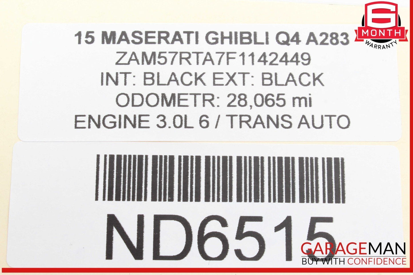 14-20 Maserati Ghibli Rear Left Driver Side Door Wire Wiring Harness OEM
