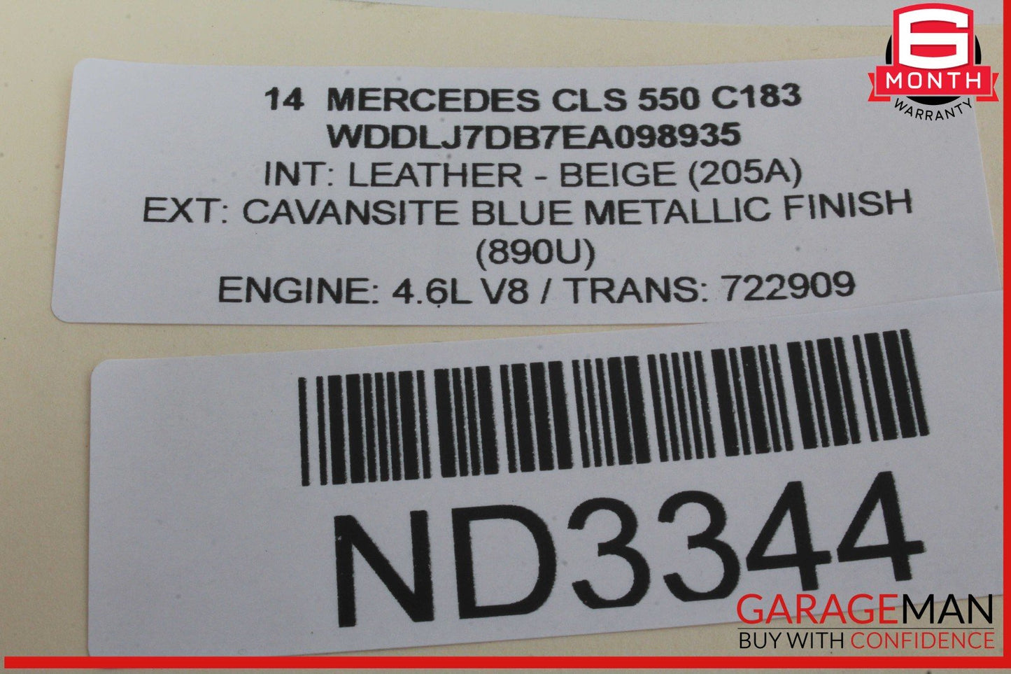 12-18 Mercedes W218 CLS550 CLS400 Rear Left Side Door Lock Latch Actuator OEM