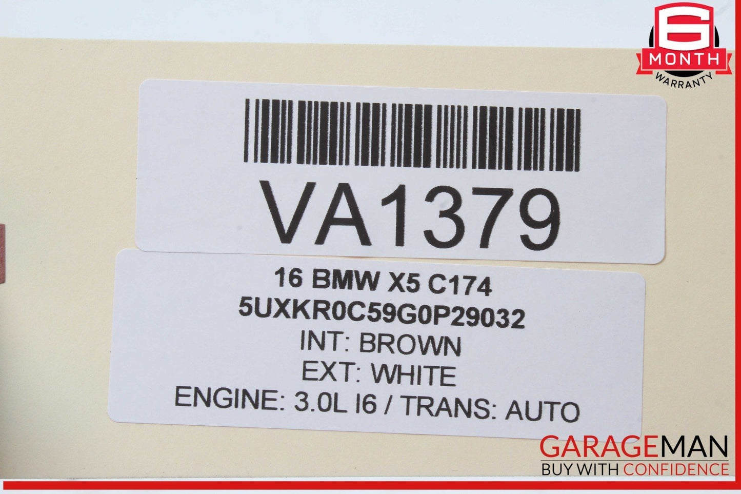 14-18 BMW X5 F15 Rear Left Driver Door Latch Lock Actuator OEM