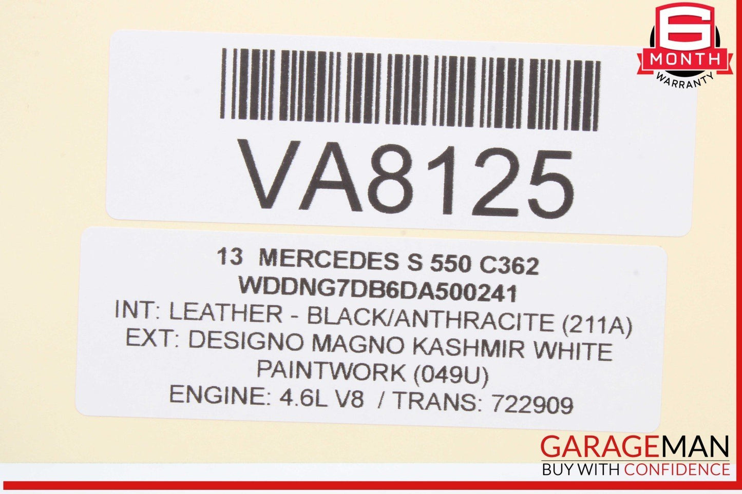 12-20 Mercedes W221 S550 S400 Keyless Go Entry Antenna 1668200075 OEM