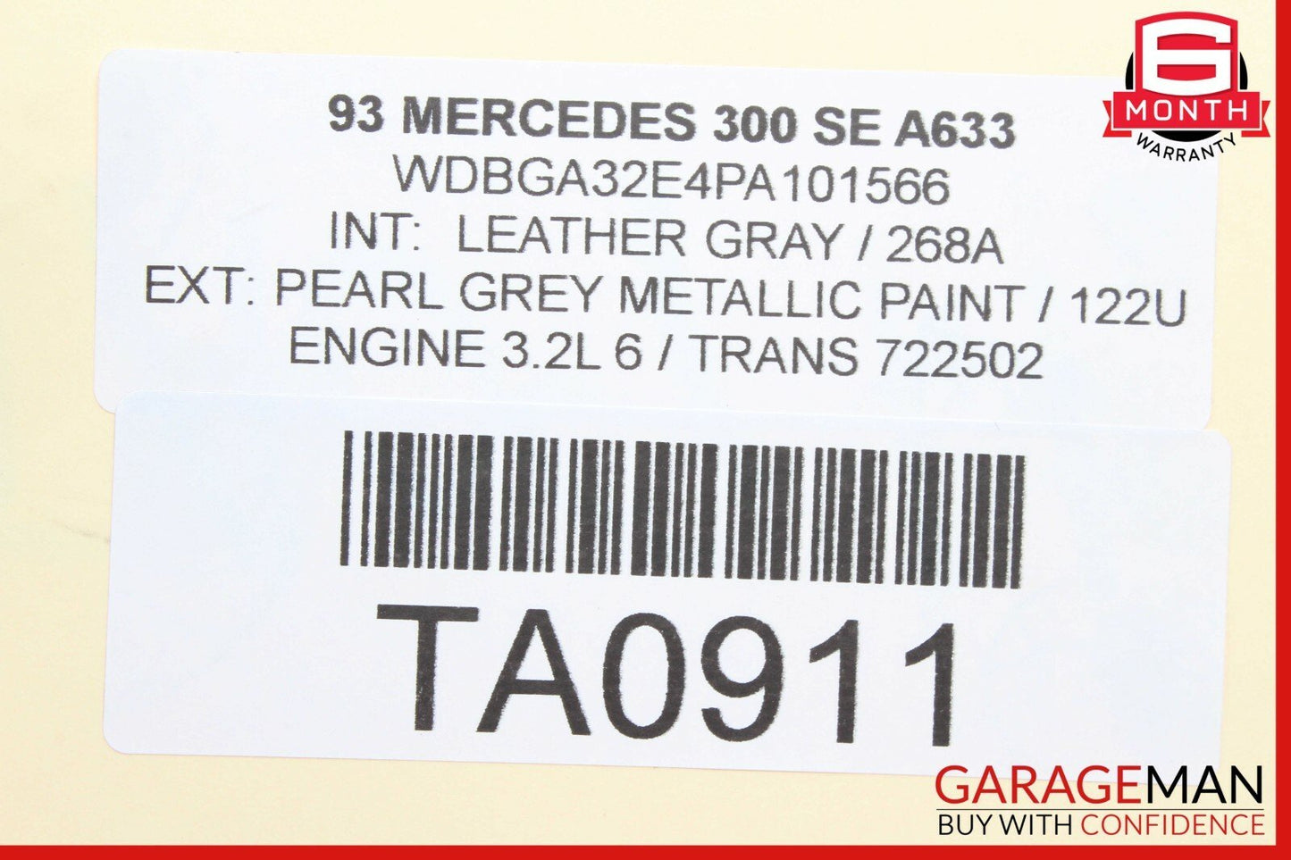 92-93 Mercedes W140 300SE ECU ECM Engine Control Module Unit 0145456132 OEM