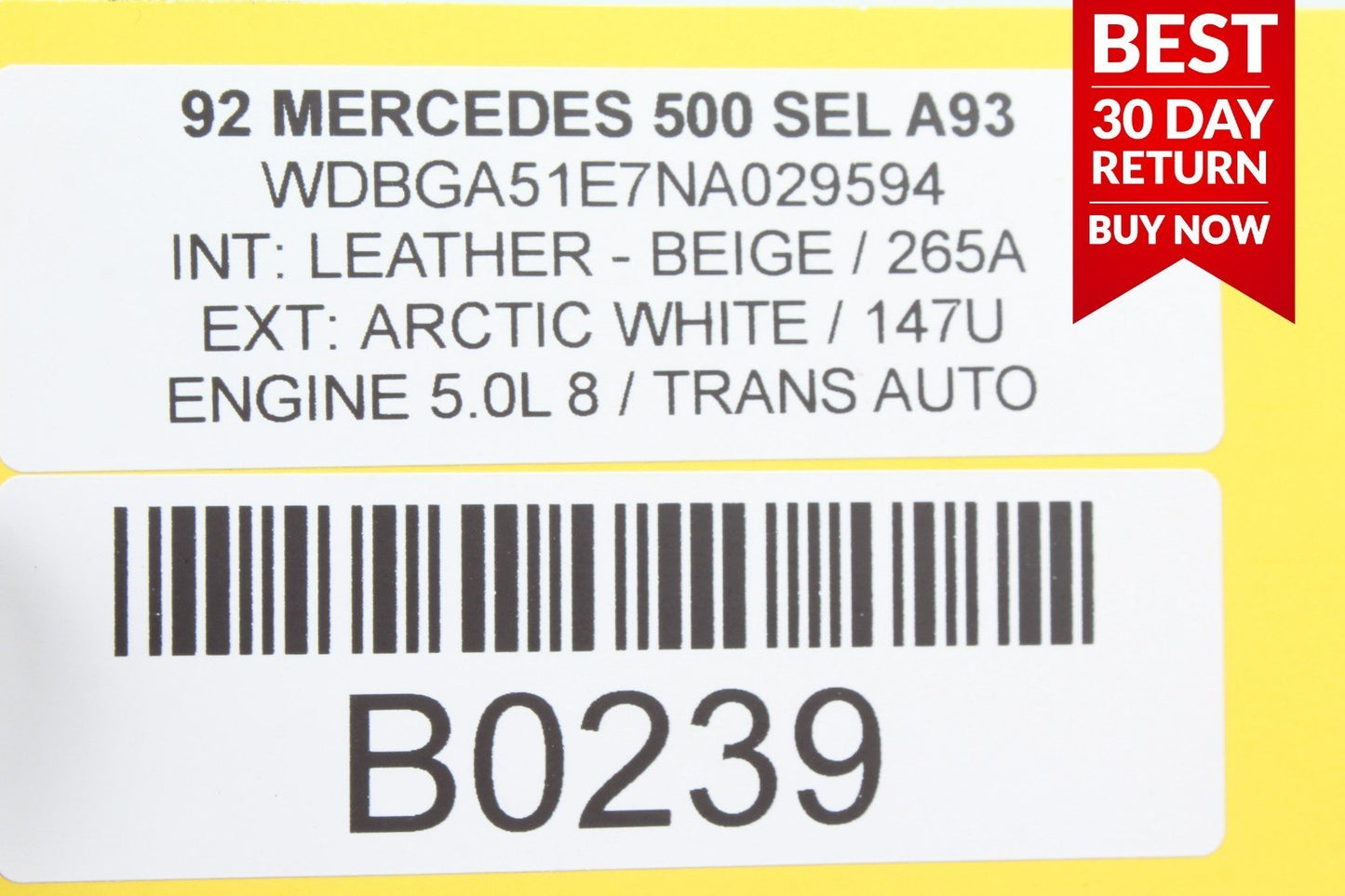 92-95 Mercedes W140 S500 500SEL AM FM Radio Power Antenna Module Unit A93 OEM