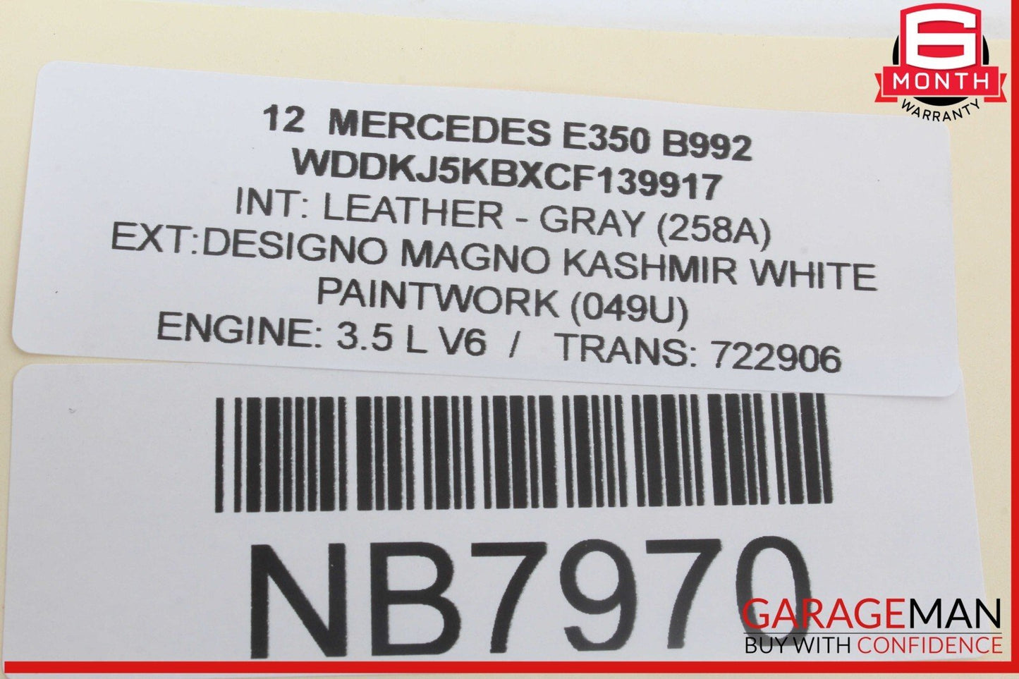 10-13 Mercedes W212 E350 E550 Active Lane Assist Front Camera 0009050338 OEM