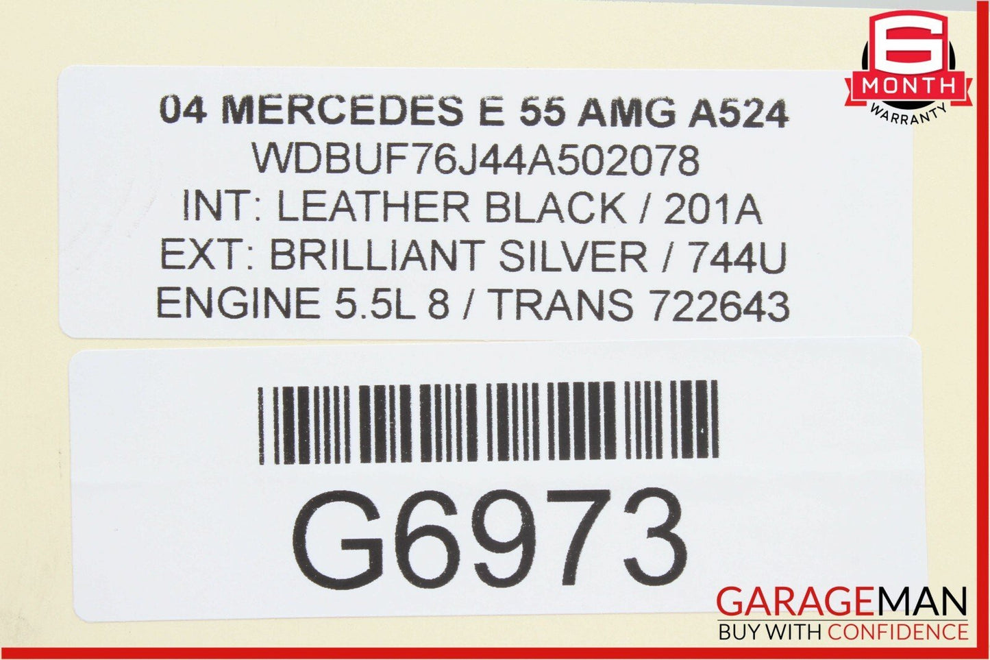03-06 Mercedes W211 E55 AMG CLS55 AMG Radiator Cooling Hose Line OEM